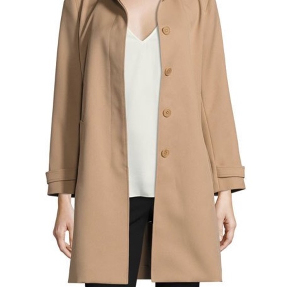 Theory Dafina Prospective Single-breasted Car Coat, Palomino